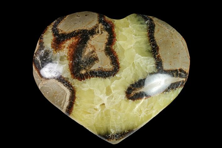 Polished Septarian Heart - Madagascar #156650